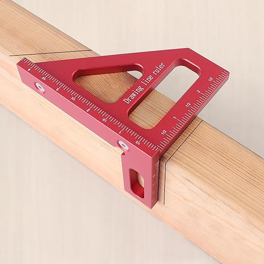 Imperial 3D Multi-Angle Measuring Ruler,45/90